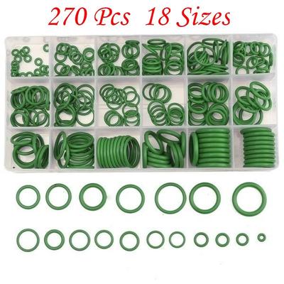 270 Stück 18 Größen DIY Materialien Sortiert O-Ring Gummidichtung Sortimentsset Dichtung Sanitär Garage Klimaanlagen-Kit