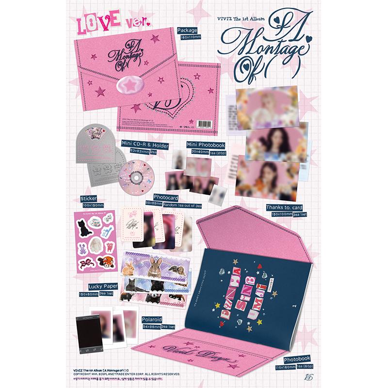 [Pre-order] VIVIZ - The 1st Album [A Montage of ( )] LOVE Ver. (Online Benefit)