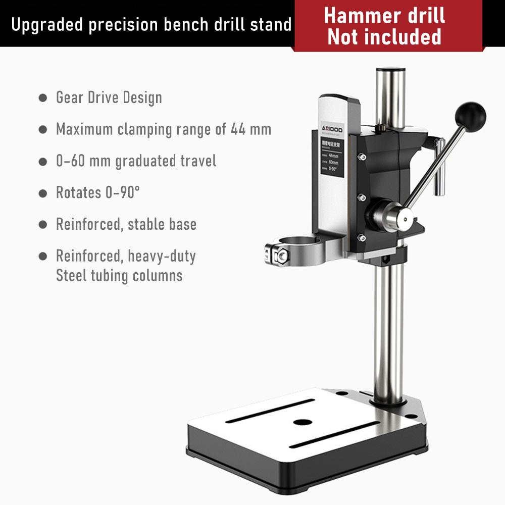 Multifunctional Bench Drill Press Stand High Precision Electric Drill Mount Duty Drill Stand for Home Use & Industrial Workshop