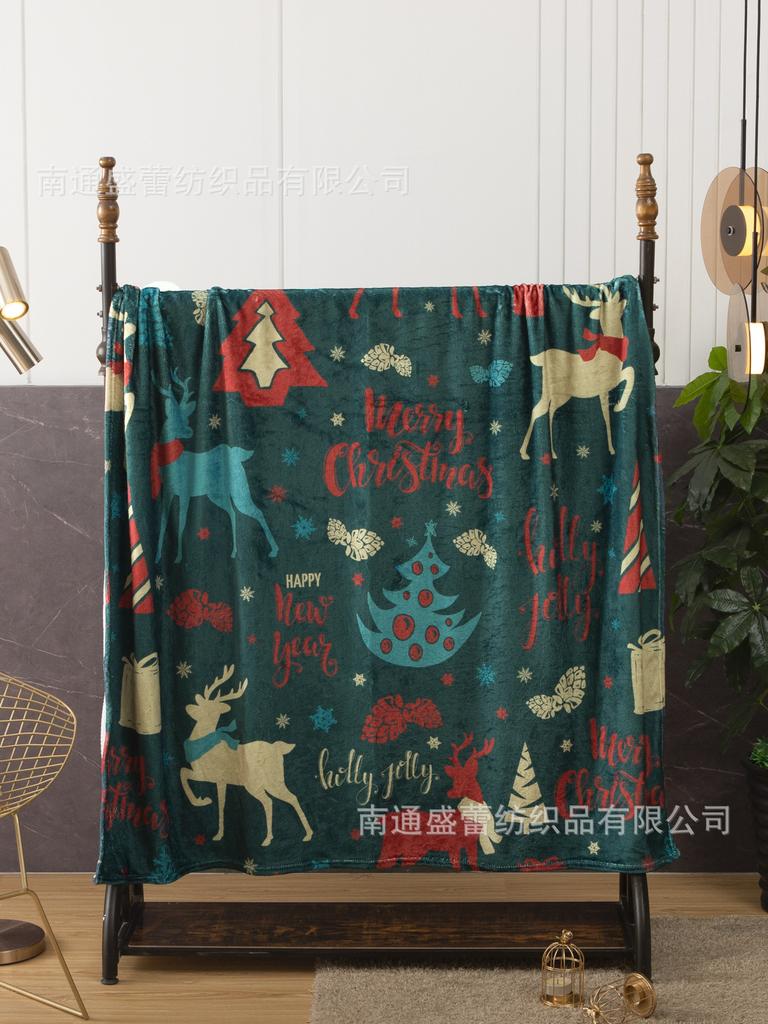 3D Digital Printing Flannel Blanket Sofa Blanket Blanket Single Layer Thickening