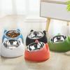 Premium Inclined Cat Food Bowls-Stainless Steel Non-slip Crash-proof Lovely Pet Water & Food Feeder for Kittens Puppies Supplies