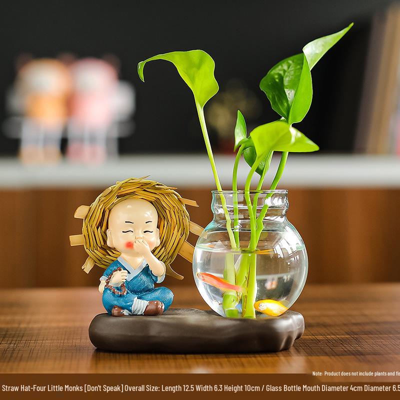 Creative Little Monk Desktop Ornaments for Home and Office Decor
