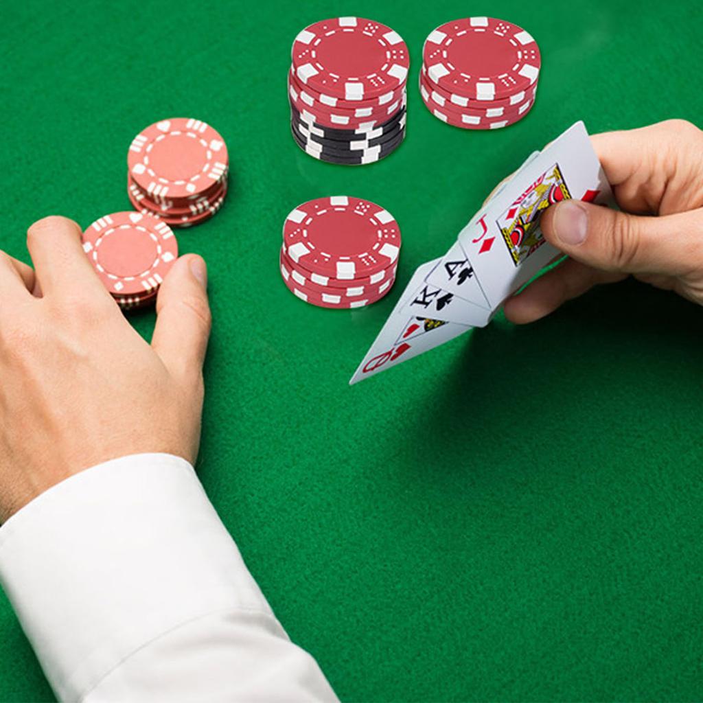 Chips Set Texas Cards Poker Dice Decks Set Accessories for Casino Game 300pcs