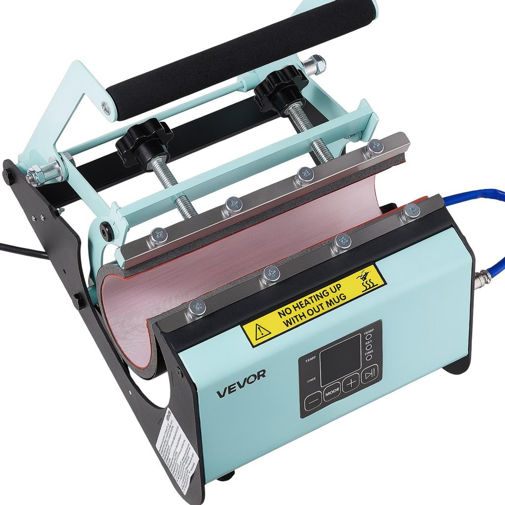 VEVOR Tumbler Heat Press Machine, Max 887 mL Mug Press, Fast and Even Heating, with Tape and Gloves, Easy Temp and Time Setting