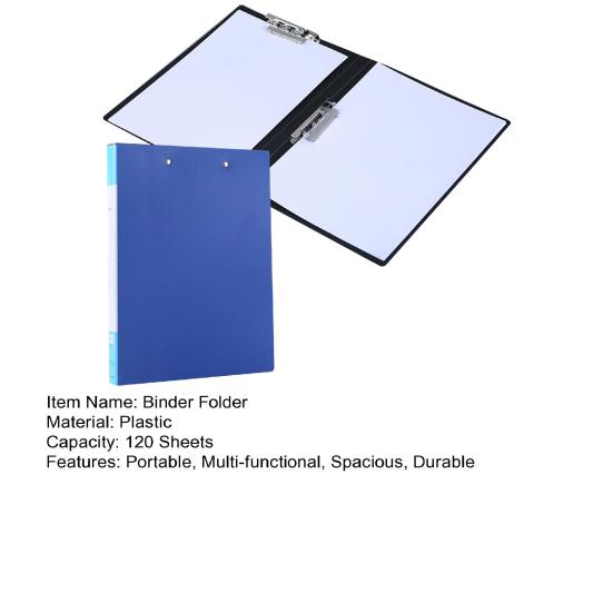 2 A4 Sheets Punchless Clamp Binder Pcs Pages Letter Size Documents