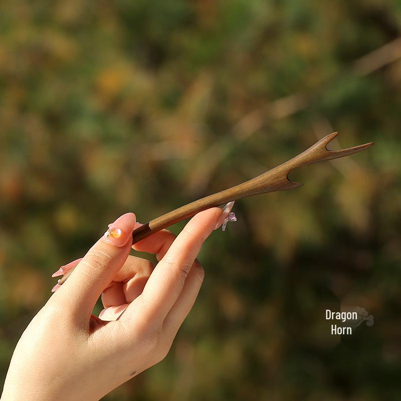 Xiangyun Hairpin: Elegant Ebony Wood Chinese Style Hair Accessory for Women