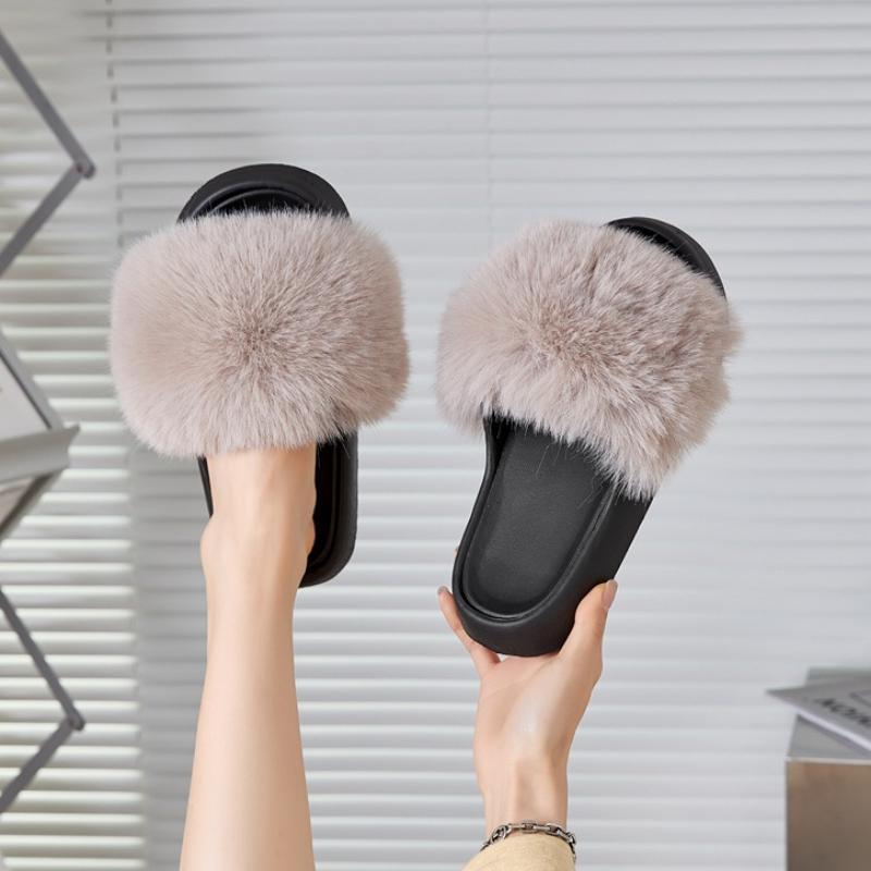Strand Fritid Revlignende Pelsaktige Utendørs Tøfler