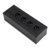3 Pin XLR 1 Female To 4 Male Splitter Box 1 in 4 Out Parallel Connection Adapter Balanced Converter for Mixer