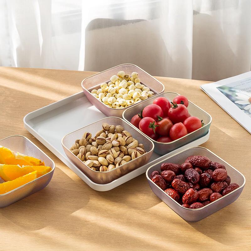 Kangxingda 5-Piece Divided Snack & Fruit Tray Set