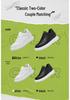 Men's Autumn White Cowhide Sneakers: New Fashion, Thick Sole, Hidden Height Boost, Breathable Round Toe Sports Design
