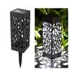 Waterproof Solar Lawn Lights Outdoor IP65 Warm/Cold White LED Landscape Lighting for Garden Pathway Decoration Hollow Design