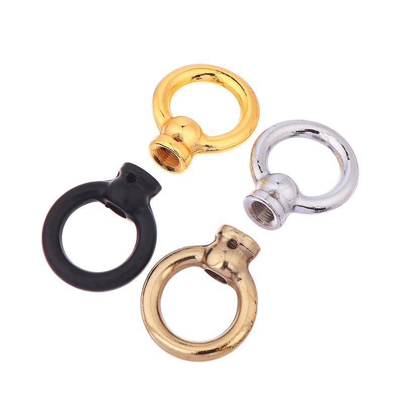1Pc M10 Fine Tooth Chandelier Iron Pendant Ring  Lamp Closed Hook Chain Load-Bearing Iron Ring For Ceiling Light Hanging