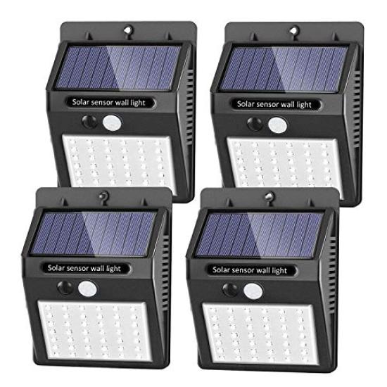 

[2023 High-Brightness Version, 2200mAh, 10-Hour Long-Lasting Light] Solar Sensor Light, chortau, 42 LEDs, IP6 Waterproof, Motion Sensor, Security