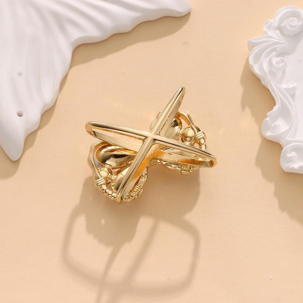 2pcs Fixed Decorative Bowknot Scarf Buckle Alloy Scarfs Clasp Minimalist Scarf Clips for Women