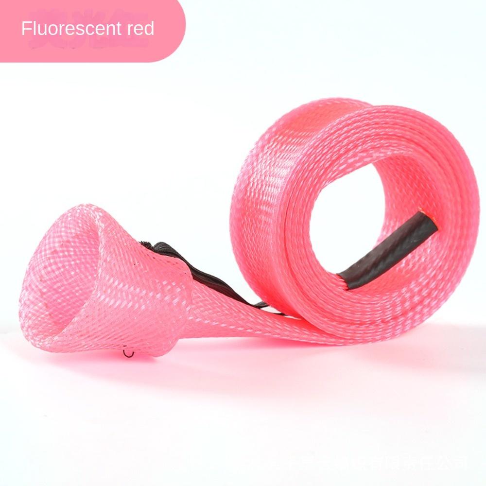 Colorful Pole Sock Braided Mesh Protector Braided Mesh Spinning Rod Sleeve  Sea Fishing Tools