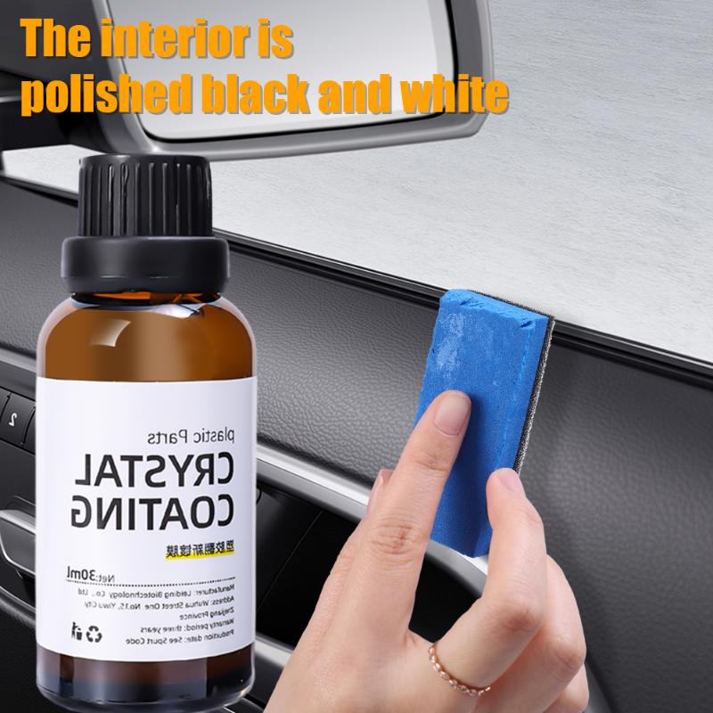 30ml Car Plastic Renovated Coating Retreading Agent Plastic Refurbished Plating Crystal Coating Agent Wax Panel Auto Interior