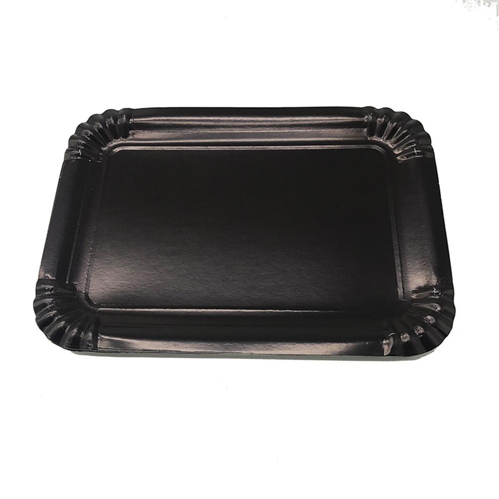 1200G Farbige Platte Party Festivalzubehör Hotel Dessert Rechteckige Platte Einweg-Pappteller