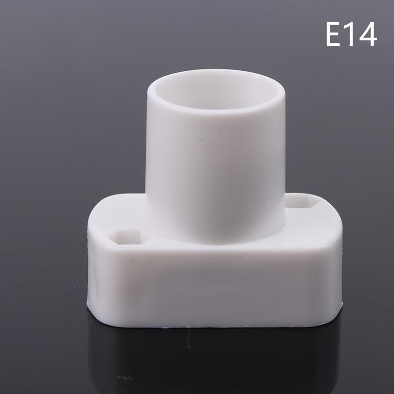 1 Pc White Mini Screw Lamp Base E12 E14 E17 Supporto Lamp Holder Light Bulb Socket Holder Adapter Lamp Fixing Base Accessories