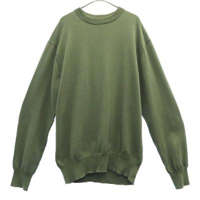 MAISON SPECIAL Long Sleeve Cotton Knit 48 Green Men's Used