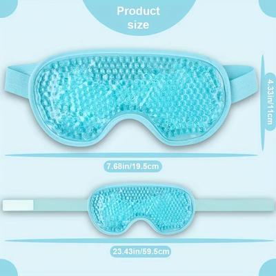 Masque pour les yeux rafraîchissant Masque pour les yeux en gel Réutilisable Masque pour les yeux froids Pour les yeux gonflés, Masque pour les yeux avec poche de glace Masque pour les yeux, Migraine/Cadeau parfait pour anniversaire/C