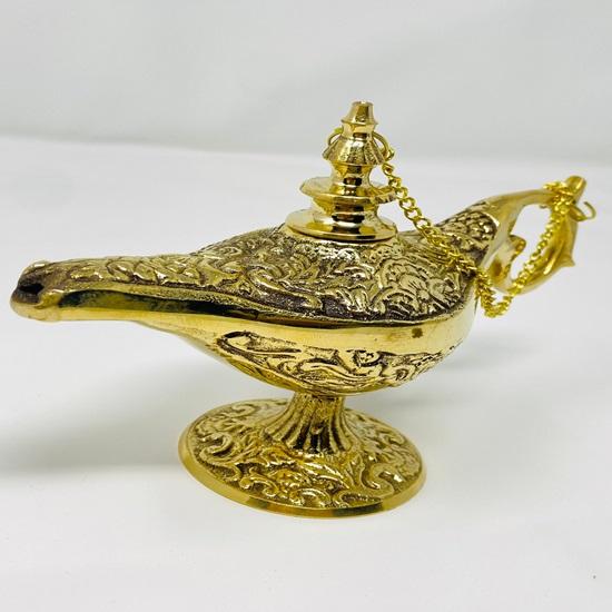 

Винтажная масляная лампа Алладина Genie Chirag Marine Cadena Coil Lamp