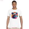 Funny Animals Wearing Glasses T Shirt Cute Animal Quirky Lover Humorous Apparel for Vintage Washed Streetwear Stylish