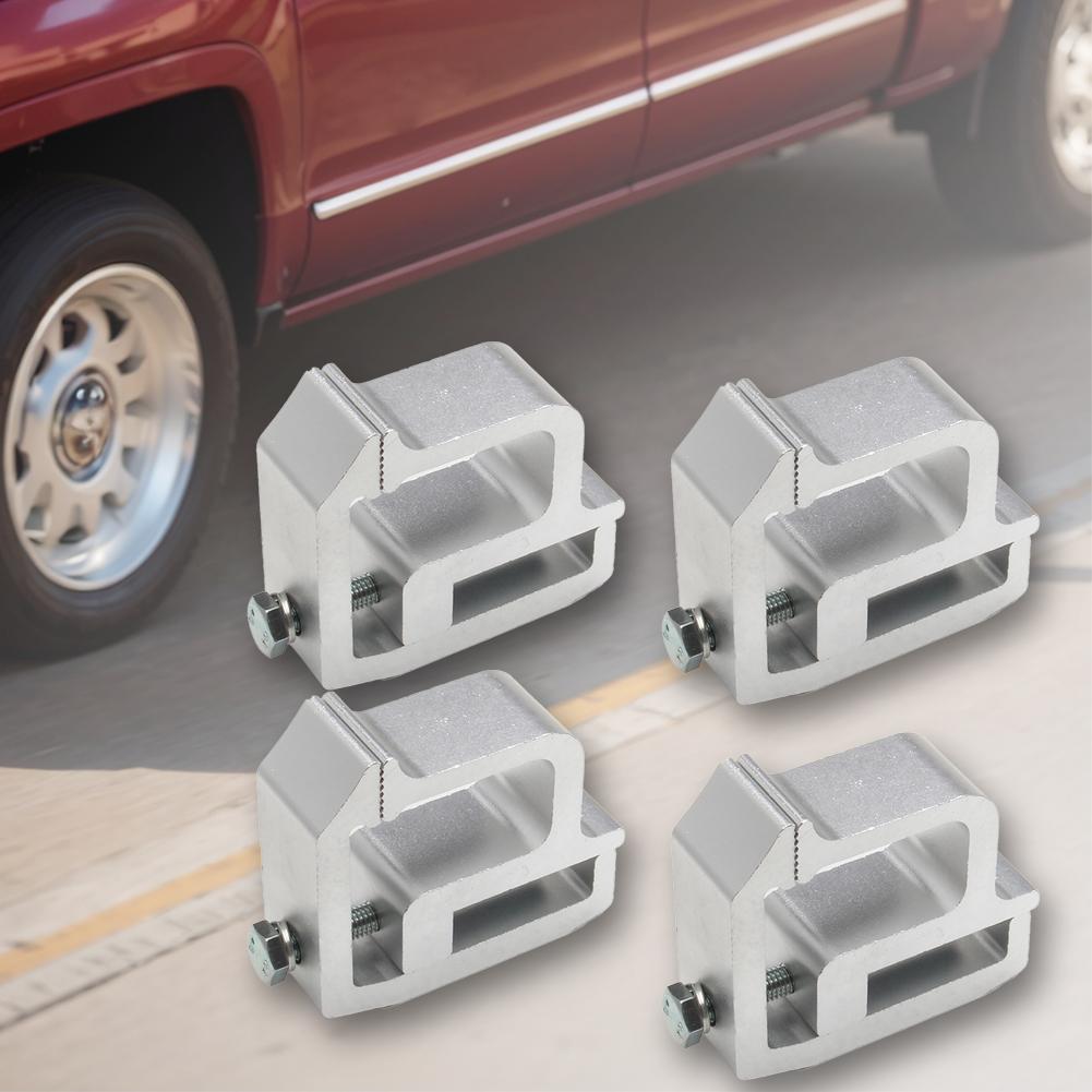 4Pcs Ladder Rack Clamps Tie Downs Clamp Truck Cap Topper Camper Shell Mounting Clamps for Chevy Silverado Sierra Dodge for Ford