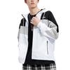 Li-Ning Sports Fashion Series Color Block Hooded Drawstring Loose Jacket Autumn Men Outerwear White AFDQ045-1