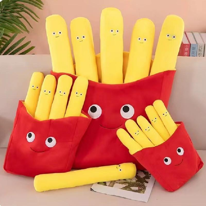 Soft Plush Burger Pillow Pizza Plush Toy Fries Stuffed Doll Perfect Birthday Gift For Kids