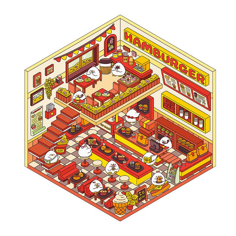 Senyou 3.0 Christmas Cottage 3D Miniature Scene Stickers - Exclusive DIY Landscape Decor
