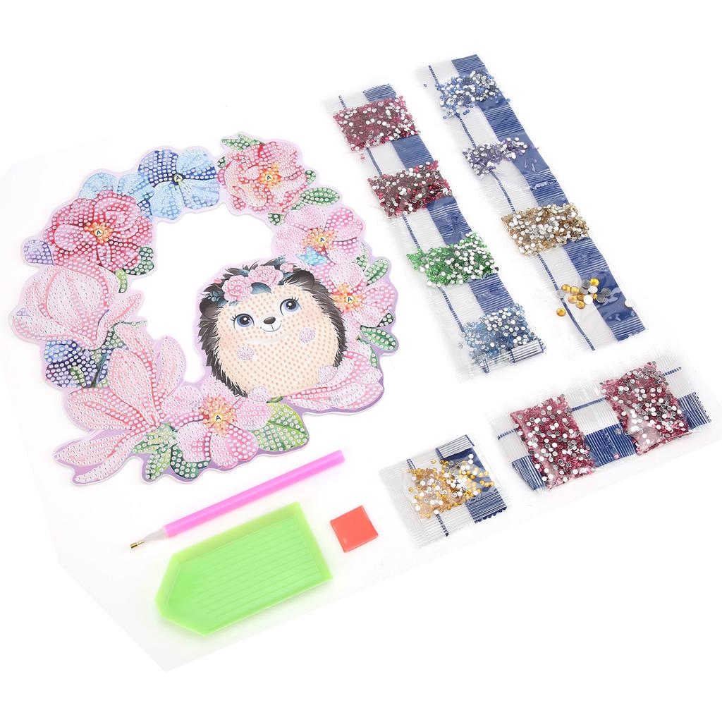 Diamond Painting Flower Garland Shape HandMade Diamond Drawing Kits with Rhinestones for DIY Craft Decoration Ornament