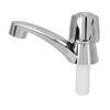 RV One Hole Bathroom Faucet Chrome Plated Single Handle Cold Water Wash Basin Faucet For Yacht Boat RV
