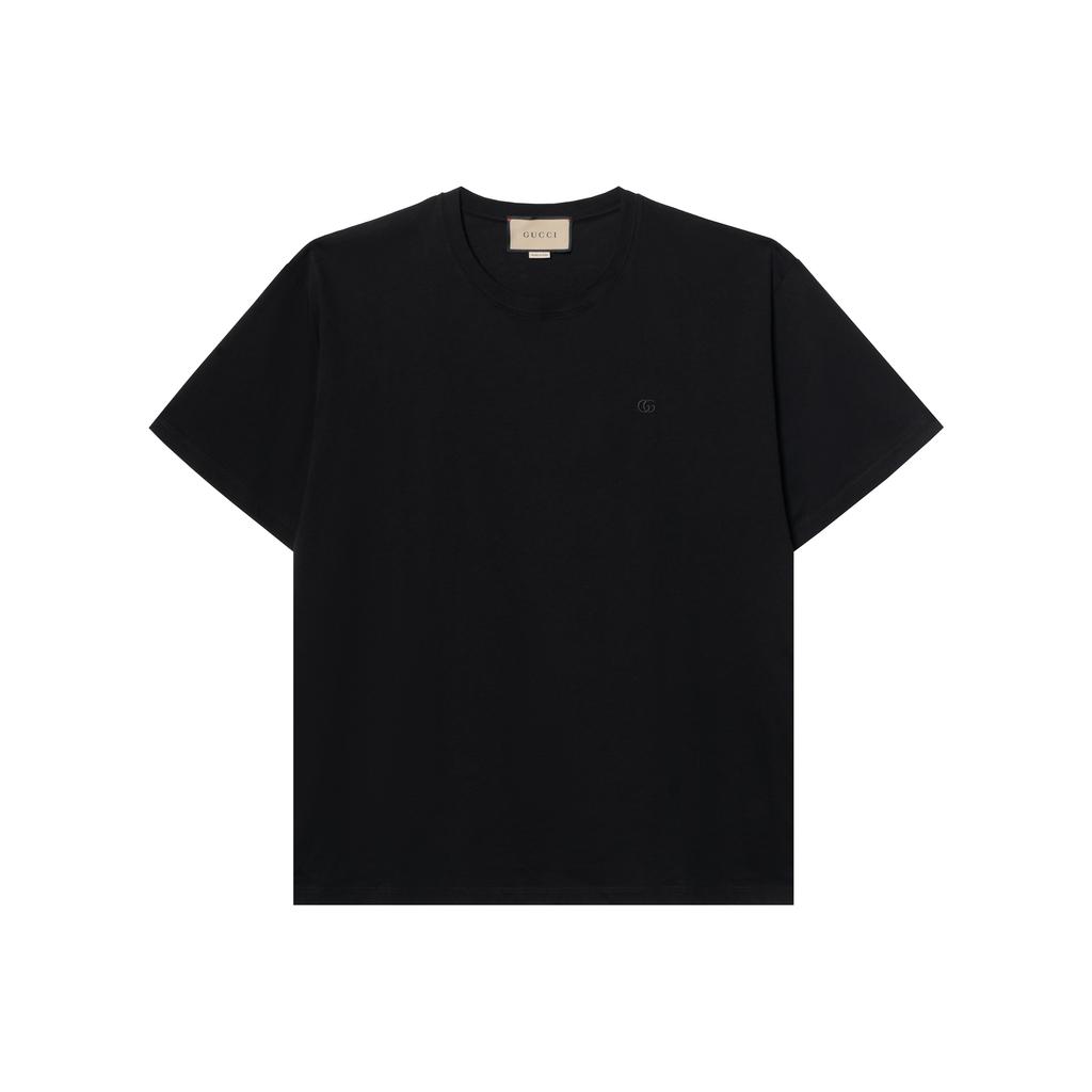 Gucci T Shirts Men's Black Crew Neck Moderate 548334-XJEJF-1043