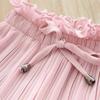 Mädchenhose mit weitem Bein und Spitzenbund, atmungsaktive Neun-Punkt-Hose für den Sommer, Freizeithose für Mädchen im Alter von 2–10 Jahren