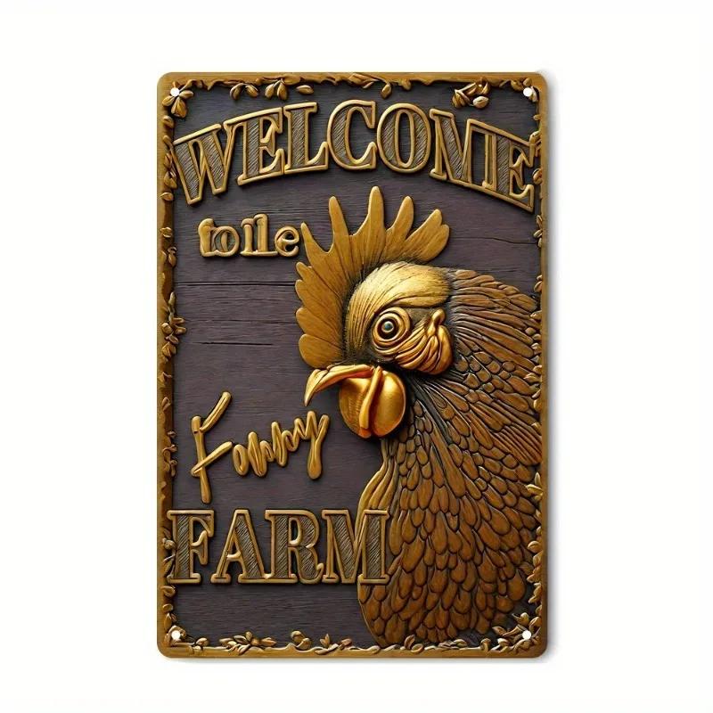 Metal Tin Poster Visual Effect Wall Art Decor Art Painting Retro Plaque Poster for Bar Club Wall Decor Retro Home Wall Plate