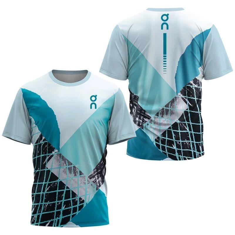 BOLIV MODA Heren 3D Geprint T-shirt Buiten Fitness Ademend Sneldrogend Sport Korte Mouw Ronde Hals Pullover Casual Top M