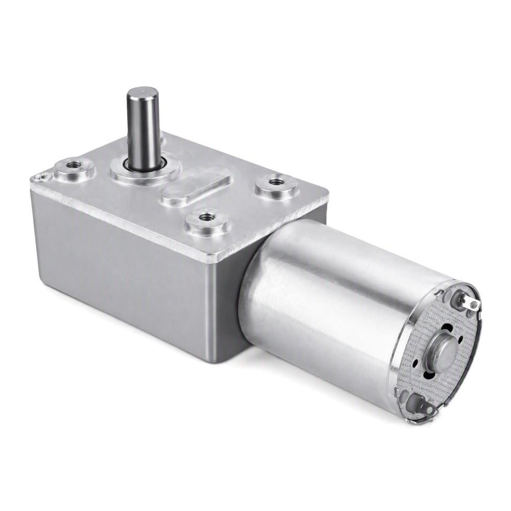 DC 12V Worm Gear Motor 62RPM 6RPM 20RPM Geared Motor Universal Electric Motor Industrial Machinery