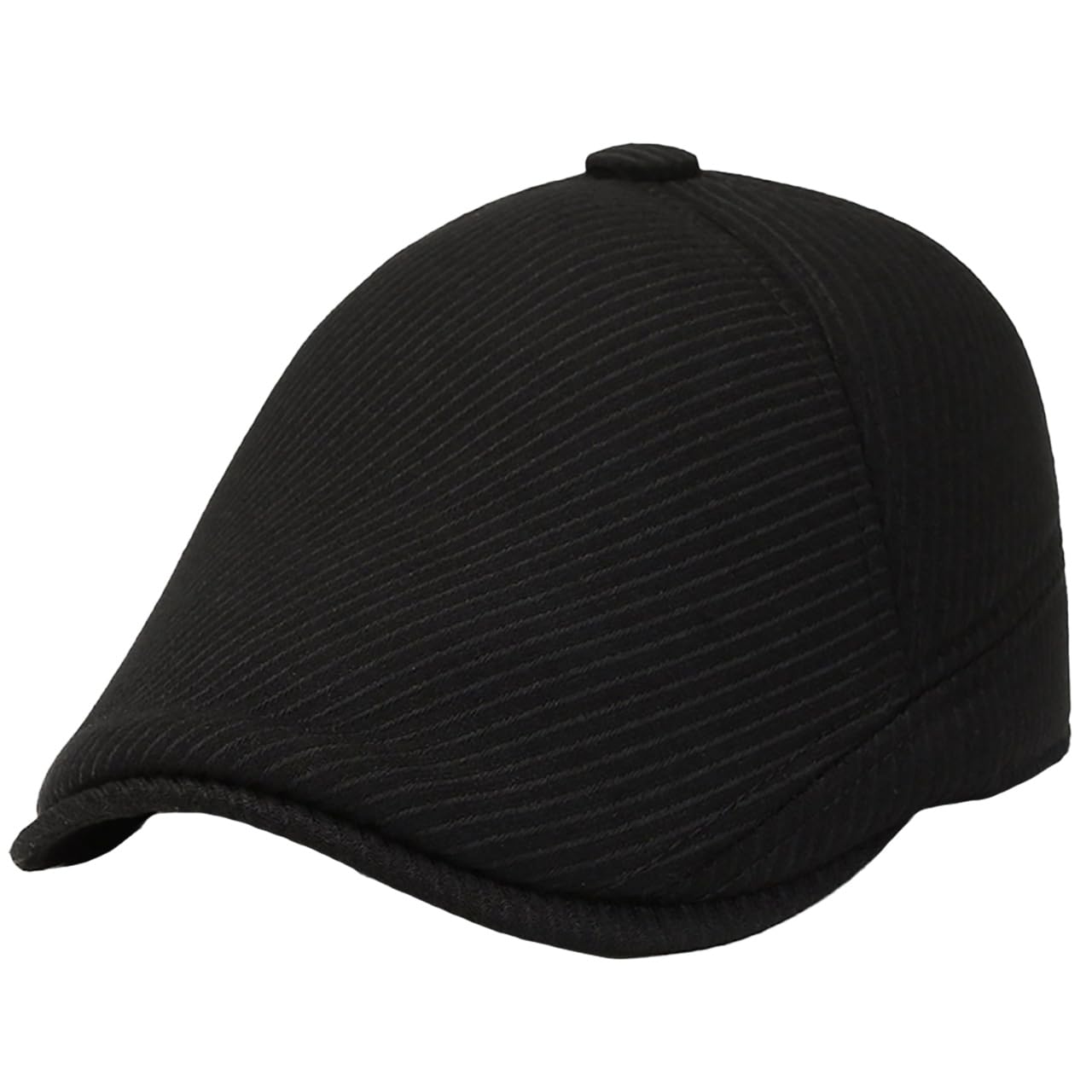 

Cap with Cold Simple CZA385 [White Fang] Hat, Earmuffs, Protection, Design, Outdoor, Stylish, Men s, (Black) чорний
