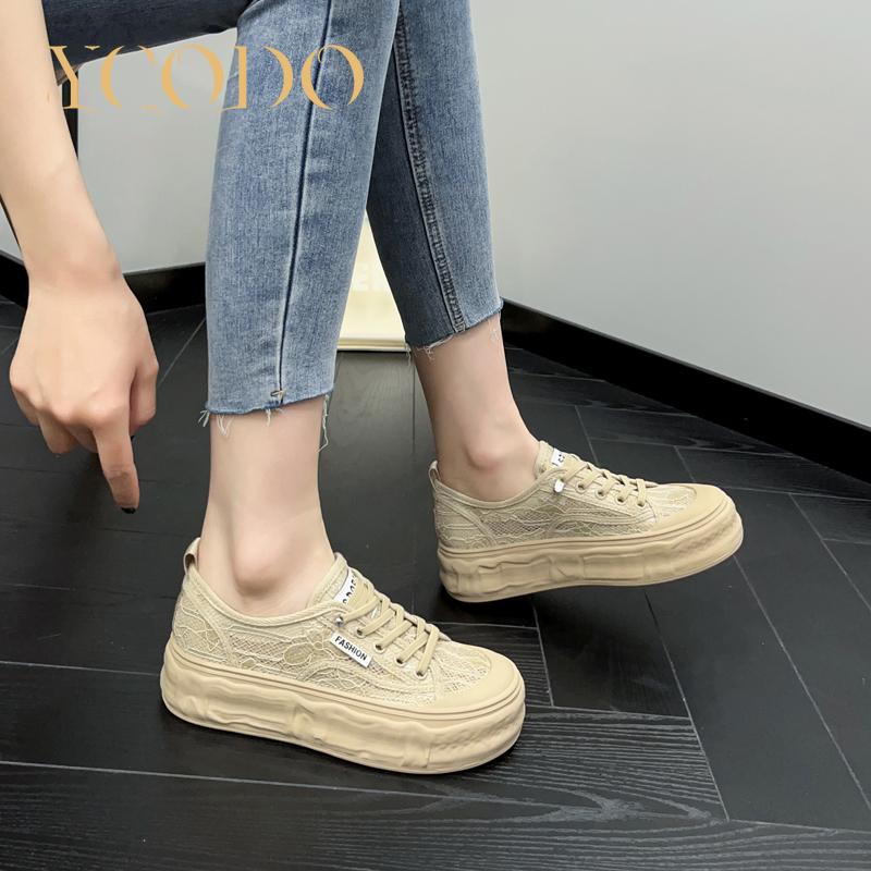 Chaussures d'été en maille élastique pour femmes et filles, respirantes, confortables, à la mode