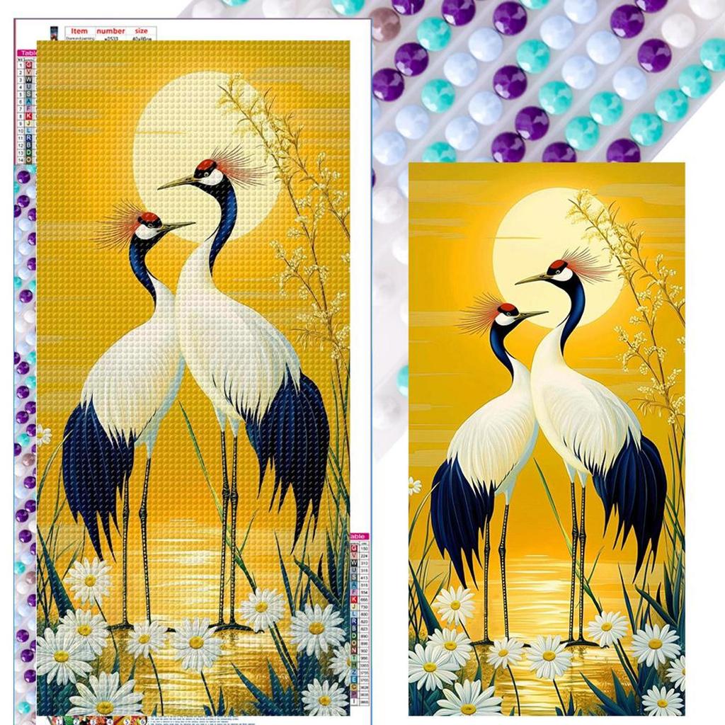 5D DIY Full Round Drill Diamond Painting Animal Kit Home Decor Art Craft 40x80cm