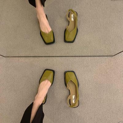 2025 Summer Women's French Square-Toe Soft Sole Sandals