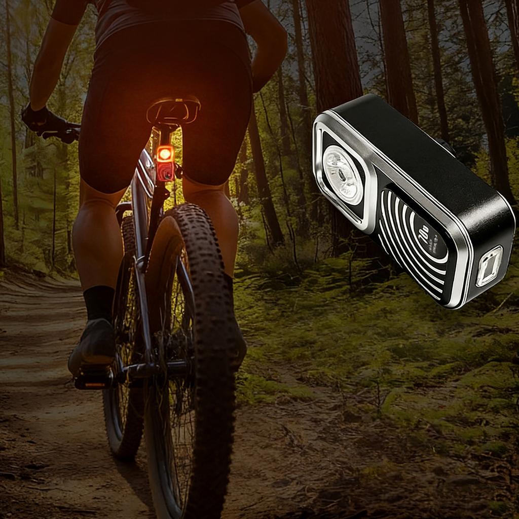 Radar Sensor Bicycle Taillight Waterproof Bicycle Brake Sensing Lamp High-Brightness Strobe Warning Light Cycling Accessories