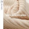 JIUMU Pure Wool Knitted Neck Warmer