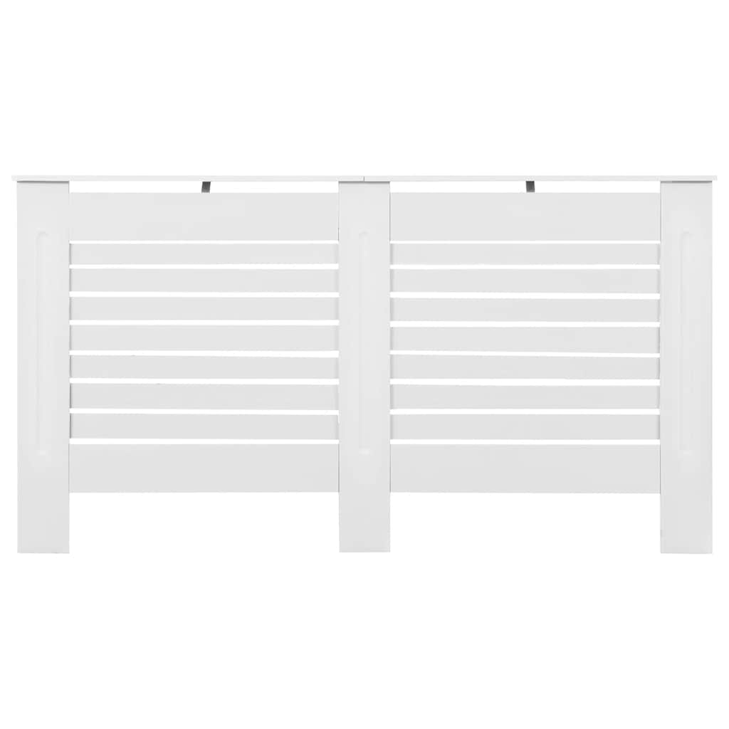 vidaXL Radiator Covers 2 Pcs. White 152 X 19 X 81.5 Cm MDF
