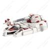 MOOXI Star Wars Mech Veicolo Cannone Carro Armato Armi Nave da Trasporto Soldati Modello Mattoncini Fai da Te Blocchi da Costruzione Assemblati Giocattolo per Bambini
