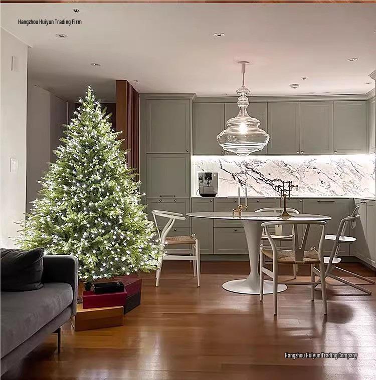 2025 Large Luminous Christmas Tree with Ornaments for Indoor Decoration