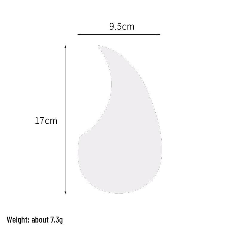Gitaar slagplaat voor 38", 40", 41" – Gekleurde Onregelmatige Vorm, Geschilderd Stickerbord Accessoire