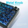 AULA F75 Wireless Gaming Mechanical Keyboard RGB Light 75% Layout Tri Modes Contour Side Carved PBT Keycap Keyboard