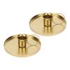 2pcs Iron Candle Holder Metal Home Golden Simple Retro Elegant Desktop Aromatherapy Candle Stand