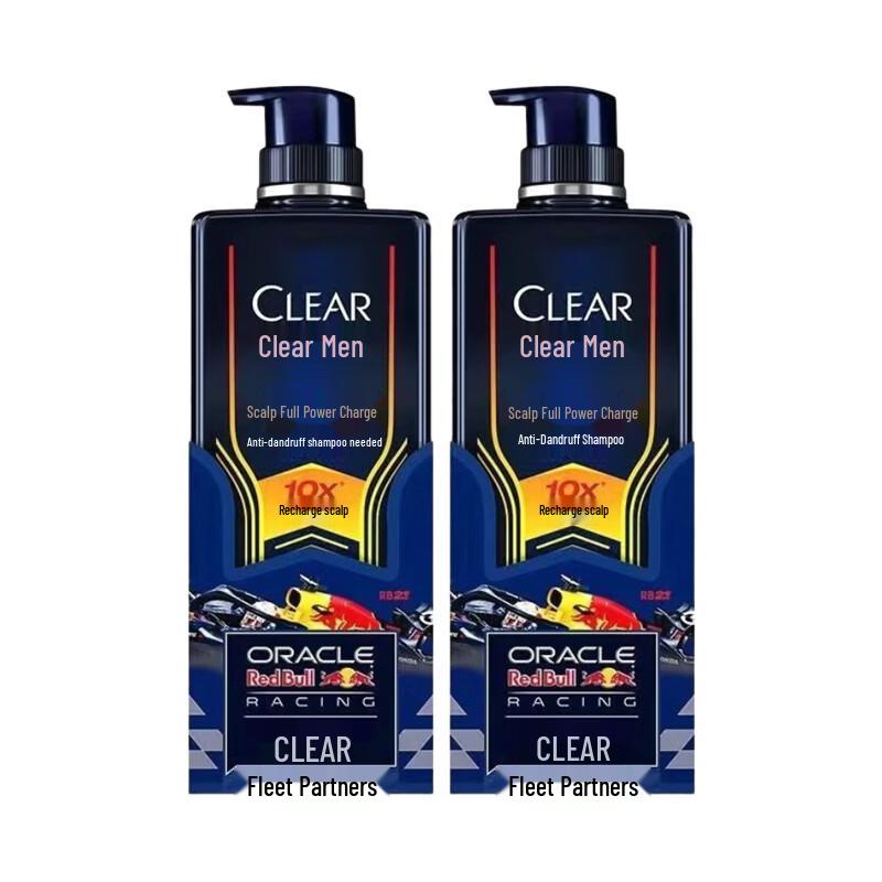 Clear Men Scalp Expert Energy Anti-Dandruff Shampoo, 520g Twin Pack